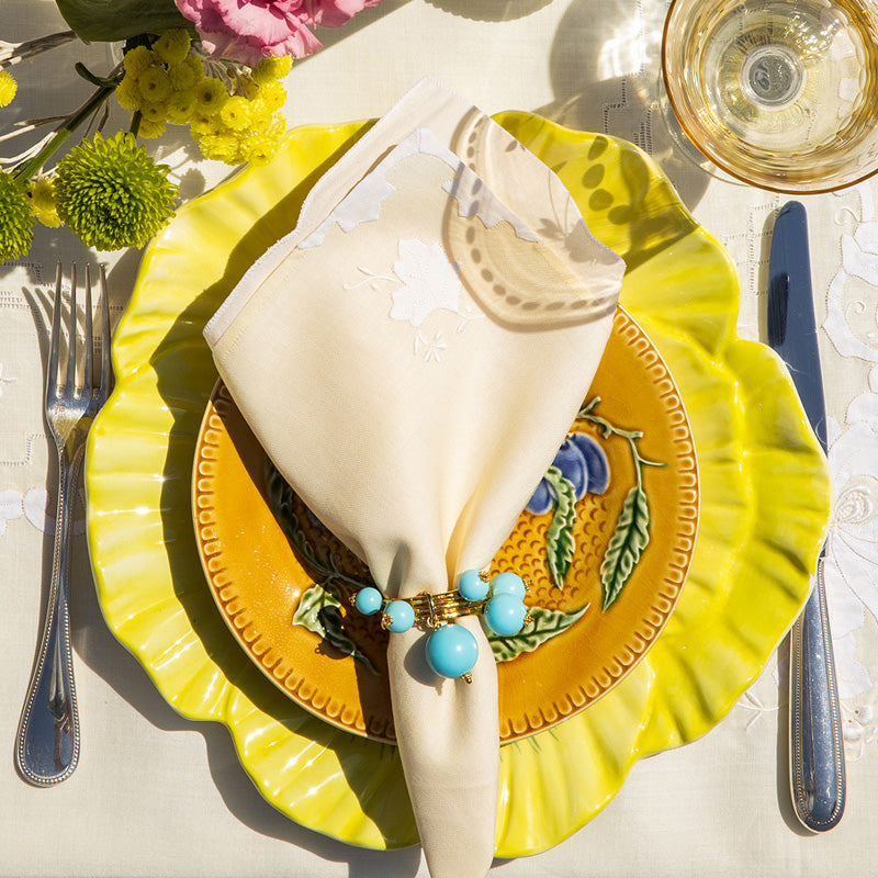 Eva Turquoise Napkin Rings