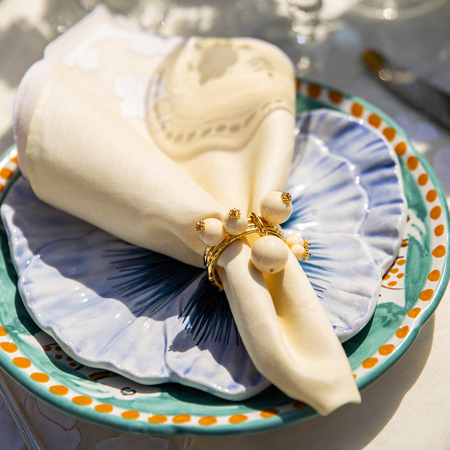 Eva Beige Napkin Rings