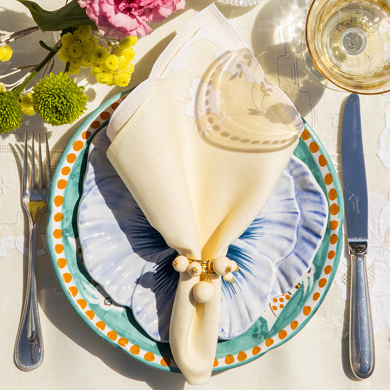 Eva Beige Napkin Rings