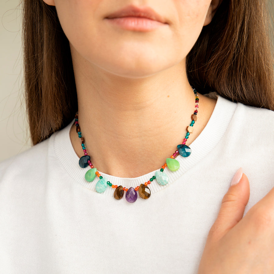 Katerina Psoma Short Necklace with Stones