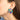 Katerina Psoma Green and blue Clip Crystals Earrings gold plated brass