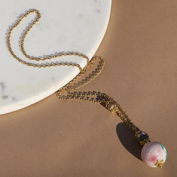 PENDANT WITH CARVED JADE