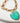 Katerina Psoma Chain Bracelet with Light Green Heart