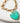 Katerina Psoma Chain Bracelet with Light Green Heart