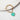 Katerina Psoma Chain Bracelet with Light Green Heart Valentine