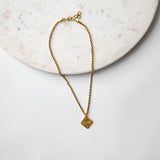Katerina Psoma "S' Agapo" Short Chain Necklace gold plated