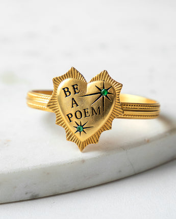 be a poem metal bracelet