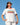KATERINA PSOMA WHITE COTTON T SHIRT WITH MULTICOLOR STAMP