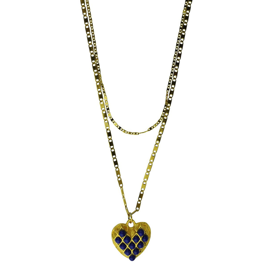 lapis blue heart pendants katerina psoma