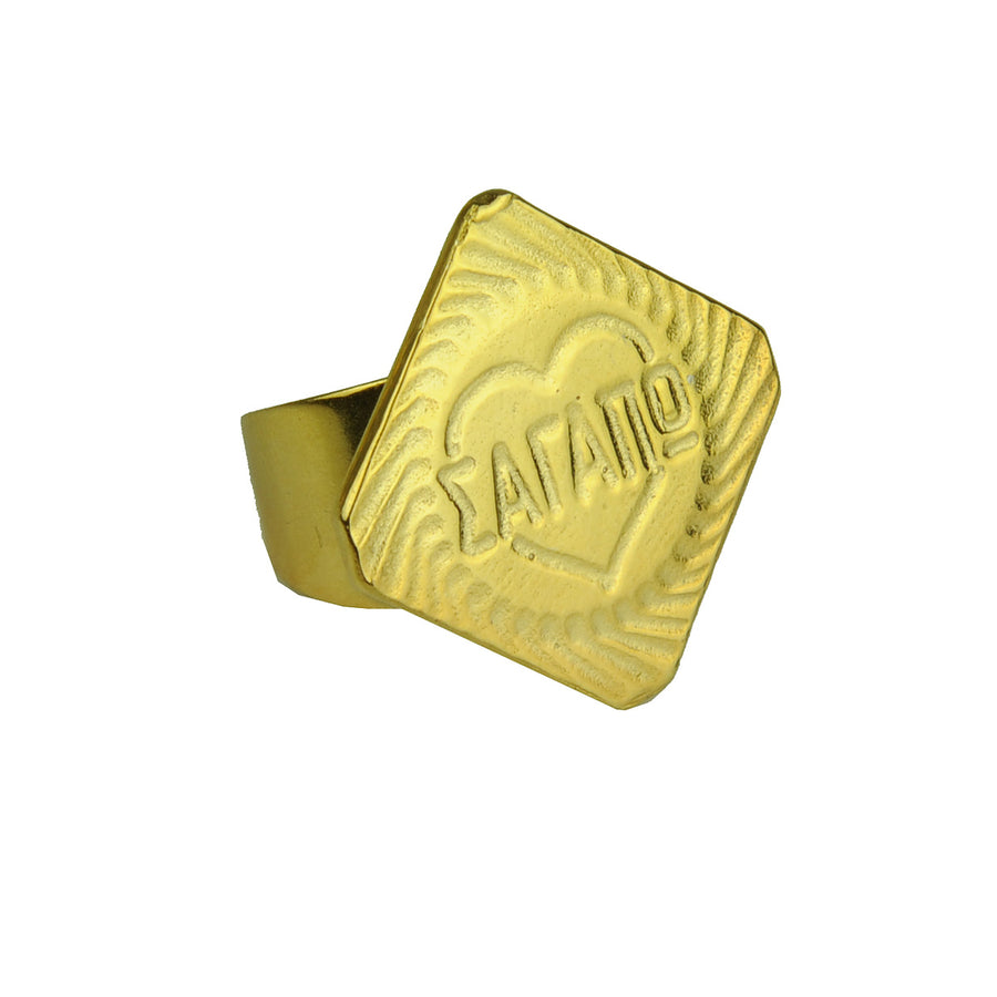 Katerina Psoma charm gold plated ring adjustable